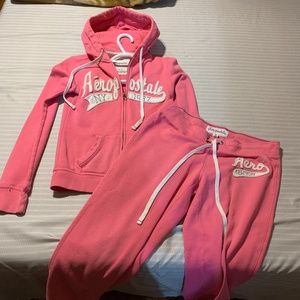 Aeropostale pink sweat suit